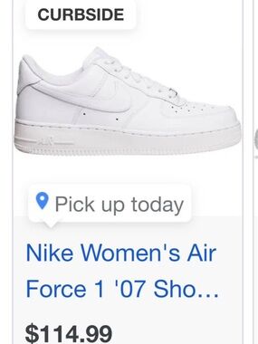 Nike Women's Air Force worn twice!(indoor only!)